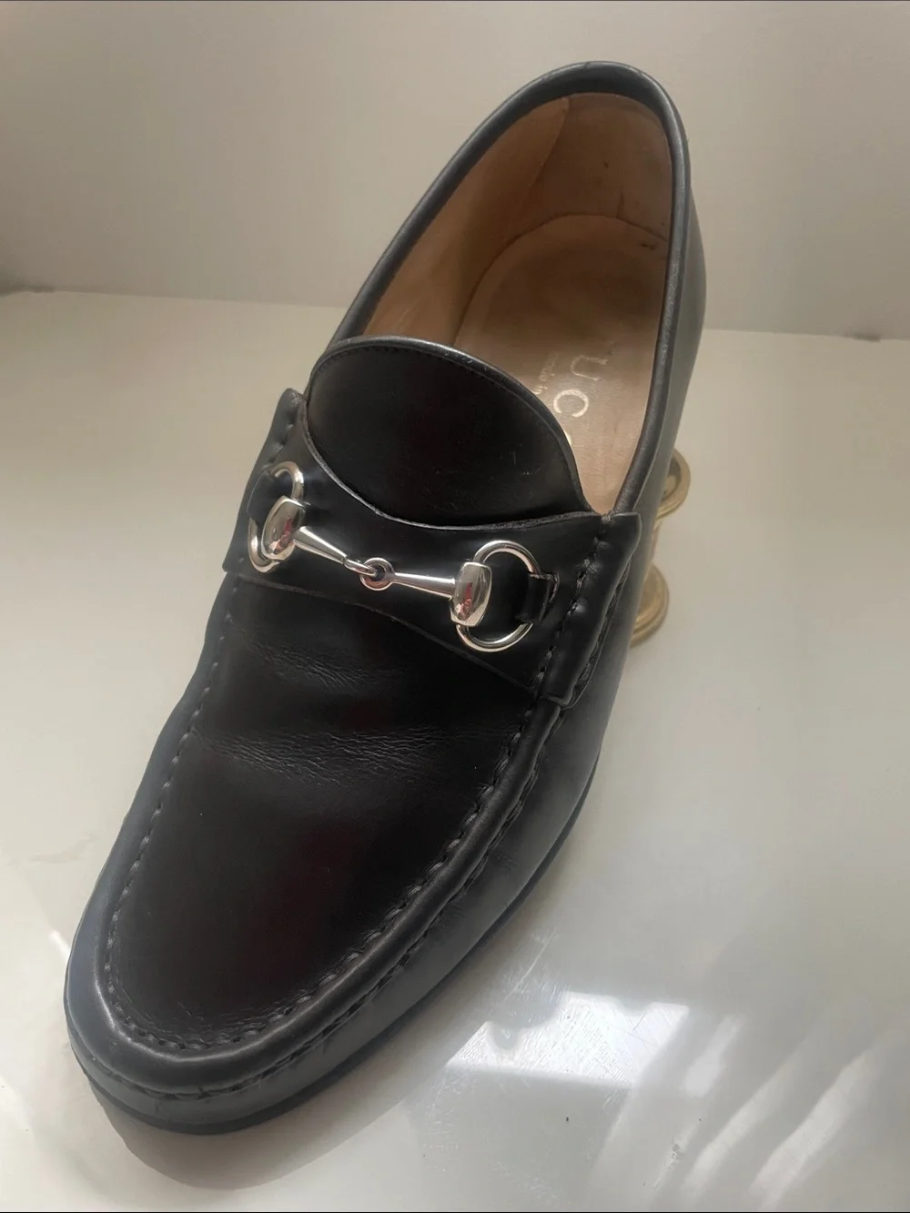 Gucci Dark Brown Leather Horsebit Loafers